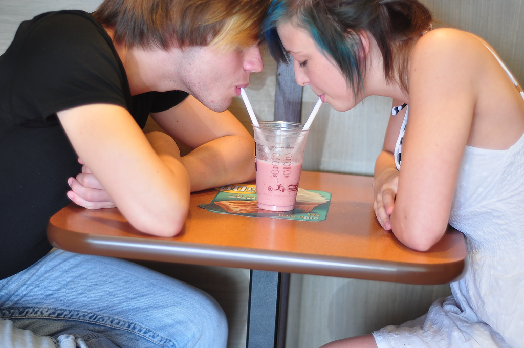 Couple Sharing Food